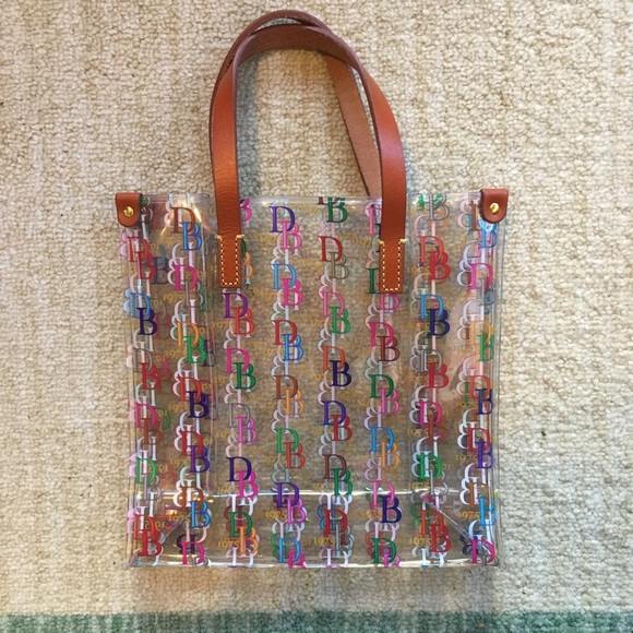 Dooney & Bourke Handbags - Dooney & Bourke Multicolored Plastic Small Tote